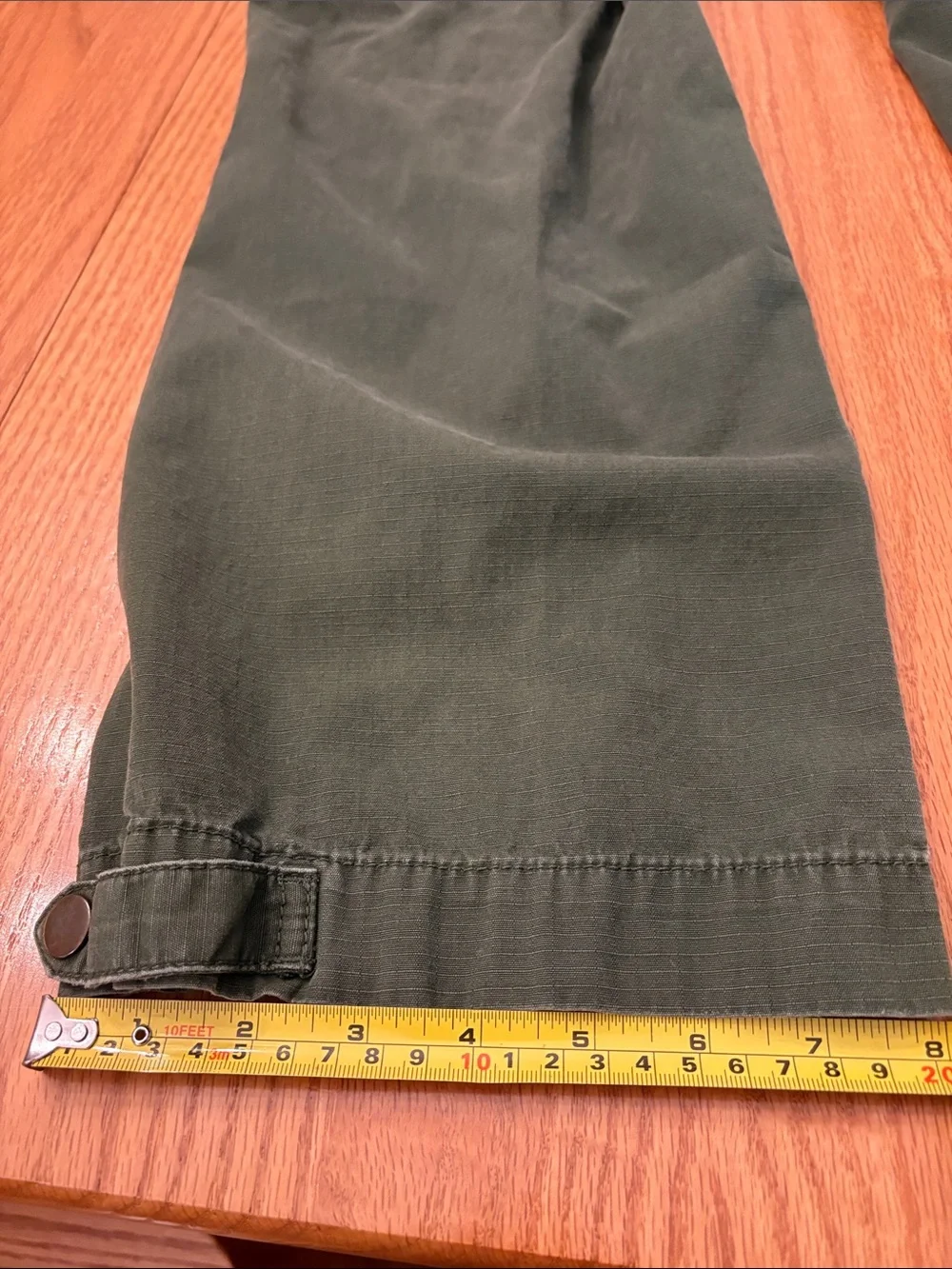 Eddie Bauer Ripstip Women’s Olive Green Boot Cut Cargo Pants